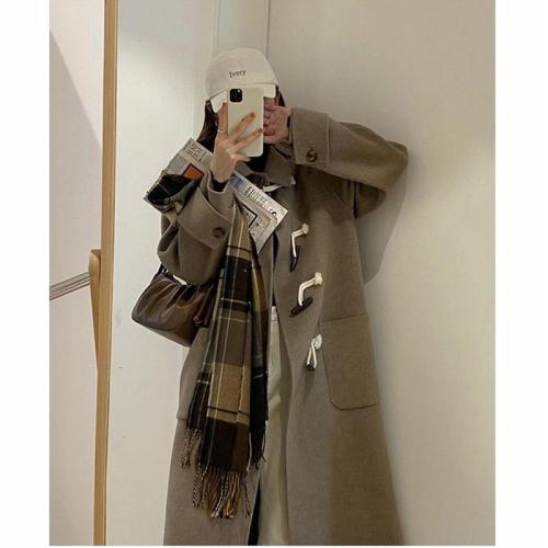 Polyester Women Overcoat mid-long style Solid PC