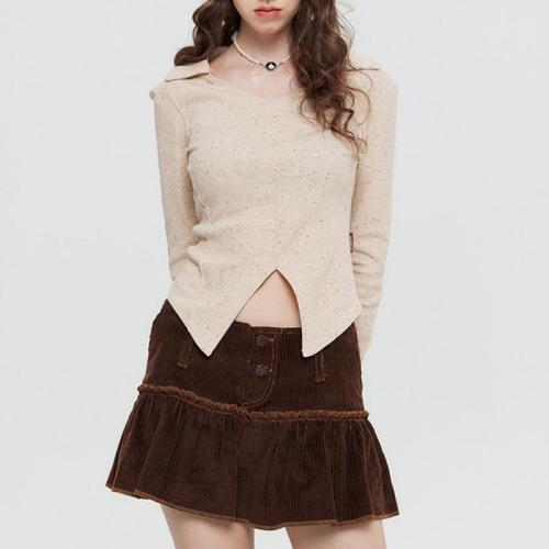 Polyester Slim Women Long Sleeve T-shirt slimming Solid PC