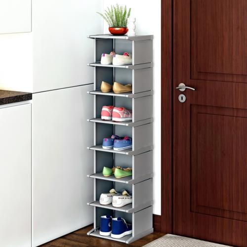 PE Coated Paper & Steel Tube dampproof & Waterproof Shoes Rack Organizer dustproof printed PC