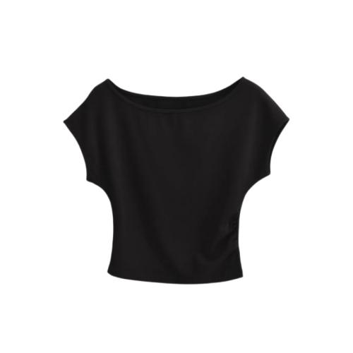 Algodón Mujeres Camisetas de manga corta, labor de retazos, Sólido, más colores para elegir,  trozo