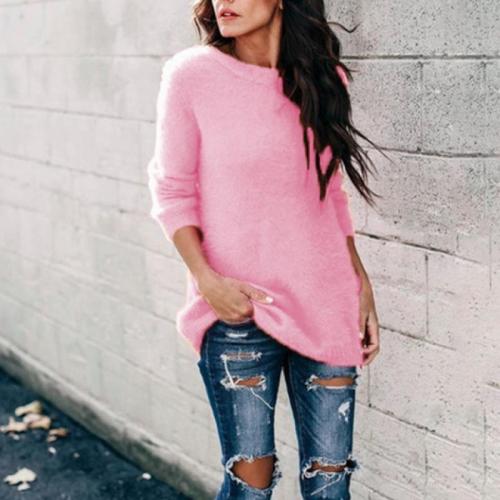 Cotton Plus Size Women Sweater Solid PC