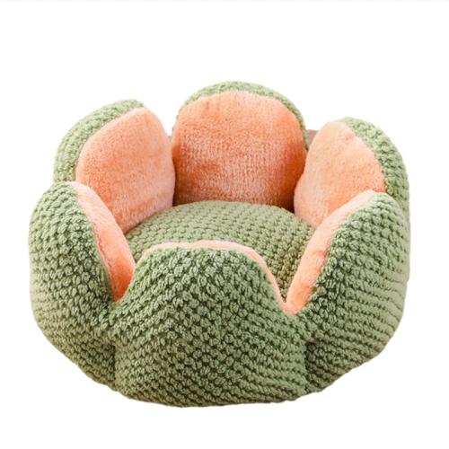 Cloth Soft Pet Bed green PC
