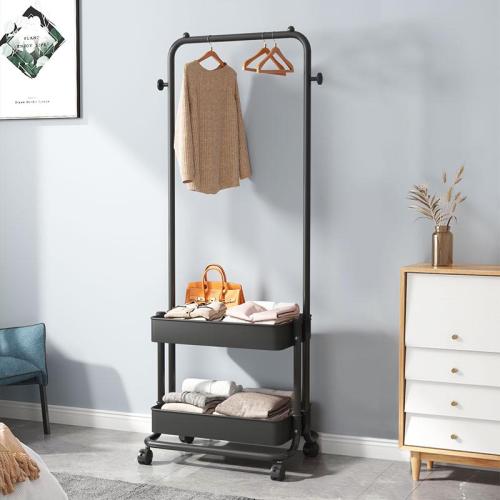 Iron Clothes Hanging Rack with caster PC