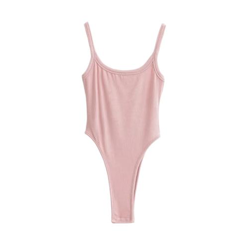 Cotton Slim Women Jumpsuit patchwork Solid PC