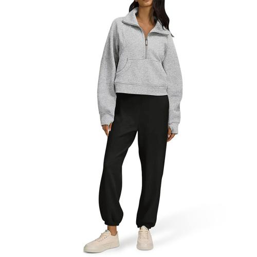 Polyester Women Sweatshirts & loose letter PC