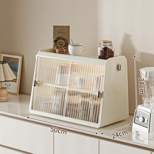 Polypropylene-PP Storage Rack dustproof white PC