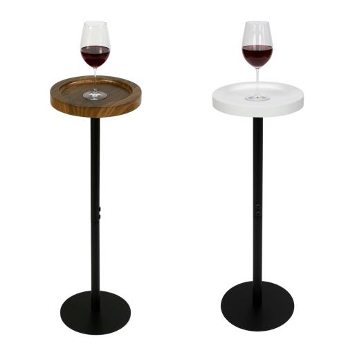 Medium Density Fiberboard & Steel Tube adjustable Side Table durable Pair