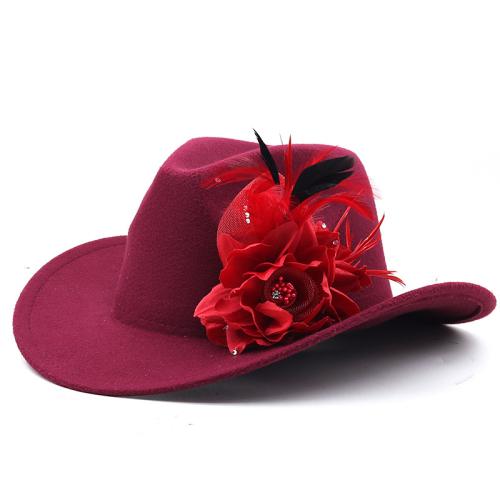 Tissu de laine Chapeau Fedora Floral plus de couleurs pour le choix pièce