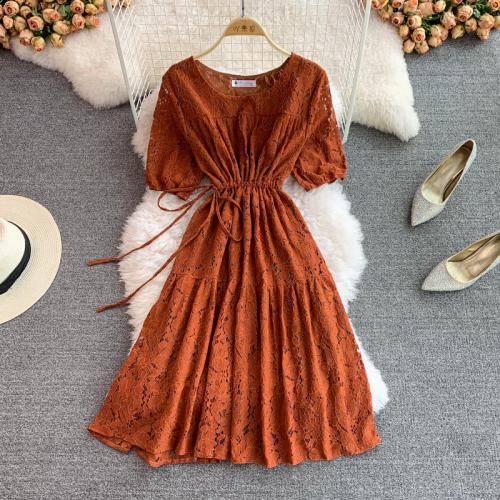 Polyester Robe d’une seule pièce Floral plus de couleurs pour le choix : pièce