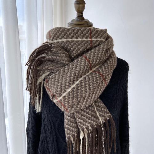 Polyester Écharpe de femmes Plaid plus de couleurs pour le choix pièce