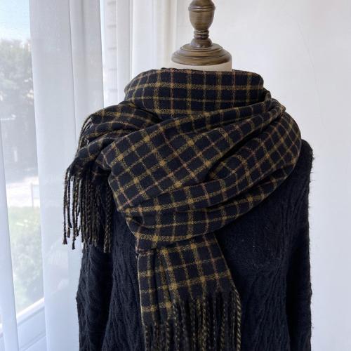 Polyester Écharpe de femmes Plaid plus de couleurs pour le choix pièce