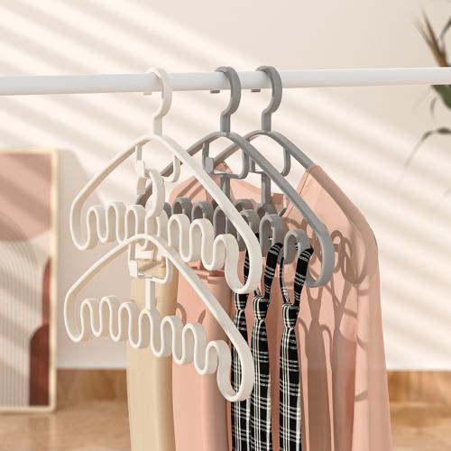 Polypropylene-PP Multifunction Clothes Hanger for home decoration & anti-skidding Solid Lot