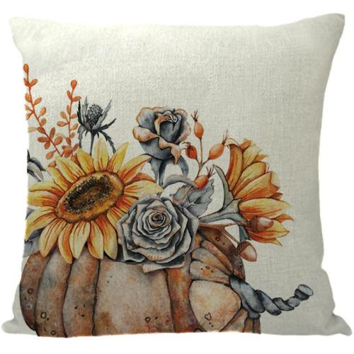 Linnen Gooi kussenhoezen Afgedrukt meer kleuren naar keuze stuk