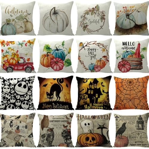 Linnen Gooi kussenhoezen Afgedrukt meer kleuren naar keuze stuk