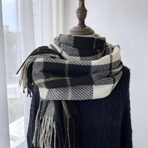 Polyester Tassels Women Scarf can be use as shawl & thermal plaid PC