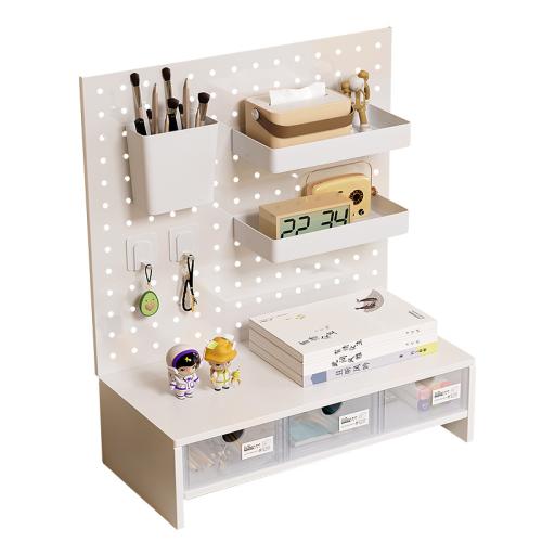 Iron & Plastic Shelf for storage & durable & multiple pieces white PC