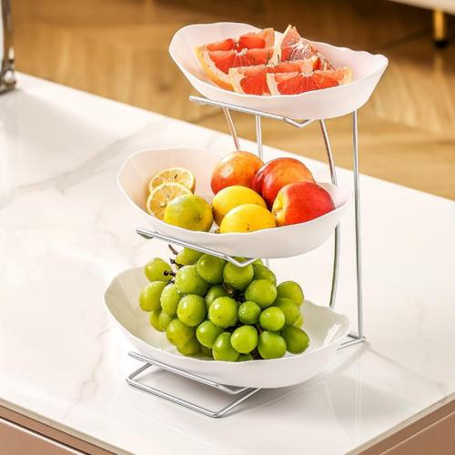 Iron & Plastic Dried Fruit Plate multiple pieces Set