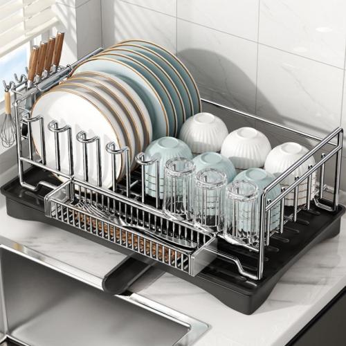 Stainless Steel Multifunction Kitchen Drain Rack hollow PC