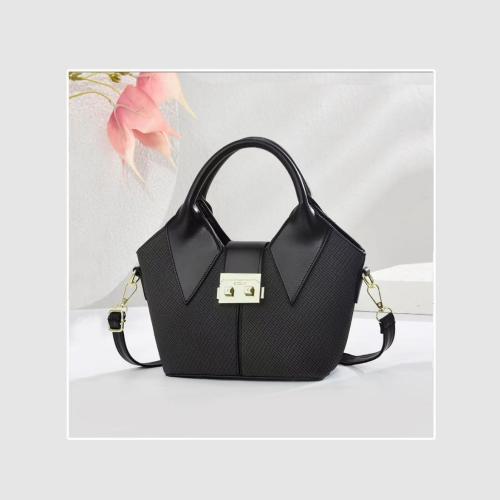 PU Leather Bucket Bag Handbag attached with hanging strap PC