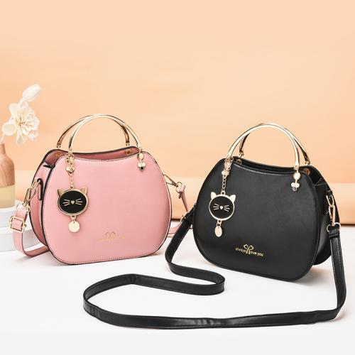 PU Leather Shell Shape Shoulder Bag attached with hanging strap PC