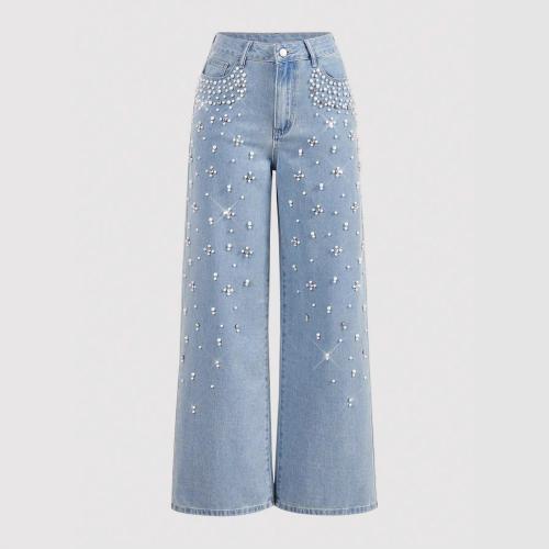 Cotton High Waist Women Jeans slimming PC