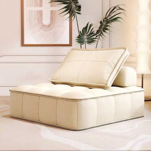 Technical Farbic & Sponge Lazy Sofa Solid Wood PC