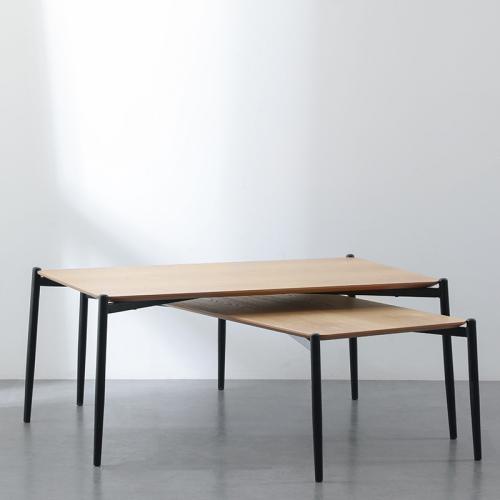 Medium Density Fiberboard & Iron Tea Table PC