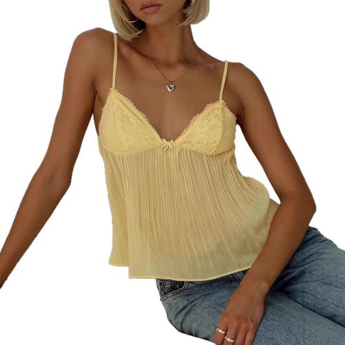 Chiffon & Polyester Camisole see through look & backless PC