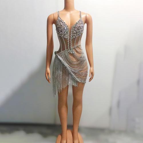 Garza Noční klub bez rukávů Top Strass nažehleného Maso růžové kus