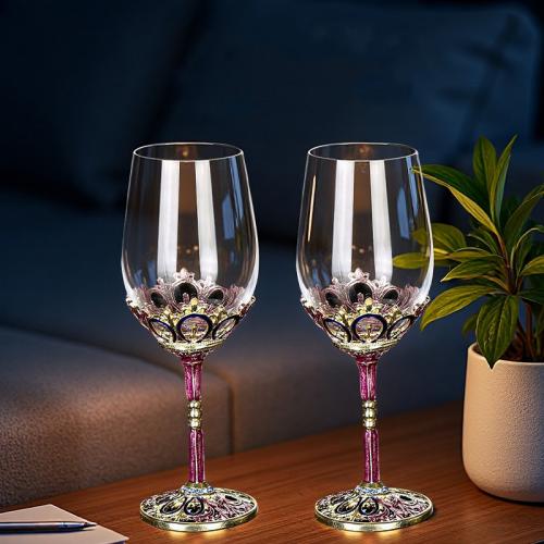 Glass Wine Glass durable Enamel PC