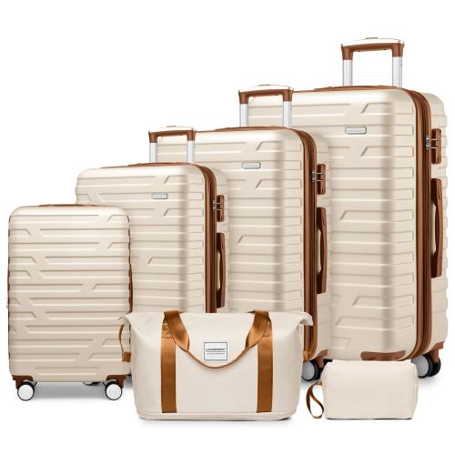 ABS Suitcase six piece Polyester Set