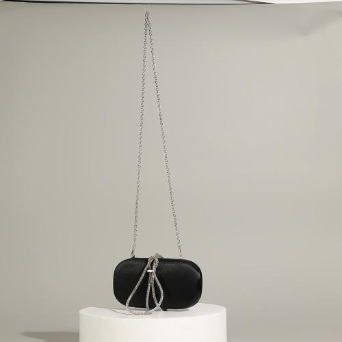 Polyester Evening Party Clutch Bag portable & with rhinestone Solid PC