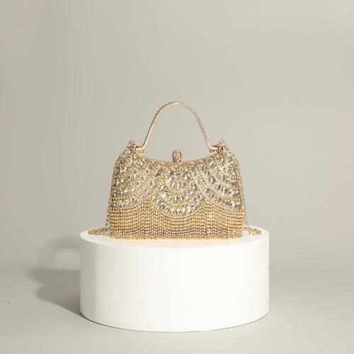 Polyester Evening Party Clutch Bag portable & with rhinestone PC