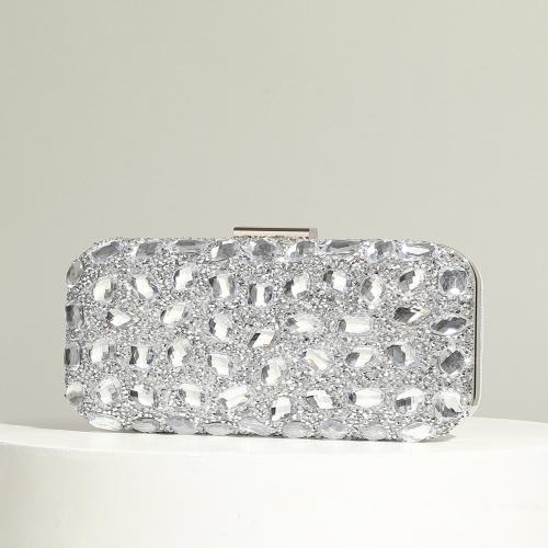 Polyester Evening Party Clutch Bag portable & with rhinestone PC