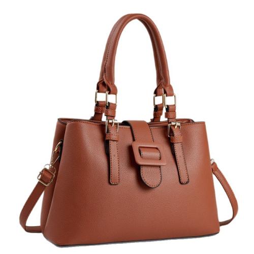 PU Leather Handbag large capacity & attached with hanging strap Polyester Solid PC