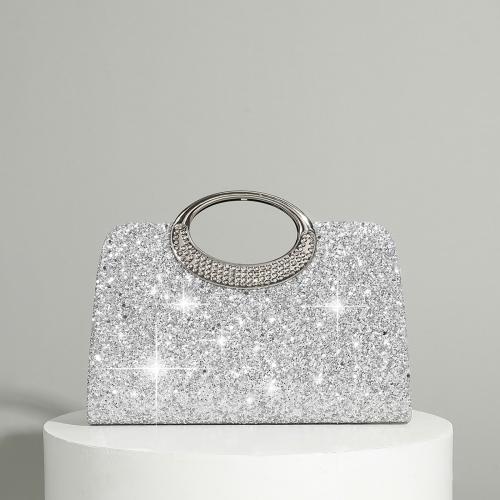 Polyester Evening Party Clutch Bag with rhinestone Solid PC