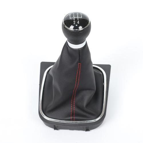   SHIFT BUTTON SWITCH BAG SWITCH BOOT BLACK CHROME for VW GOLF 5 6