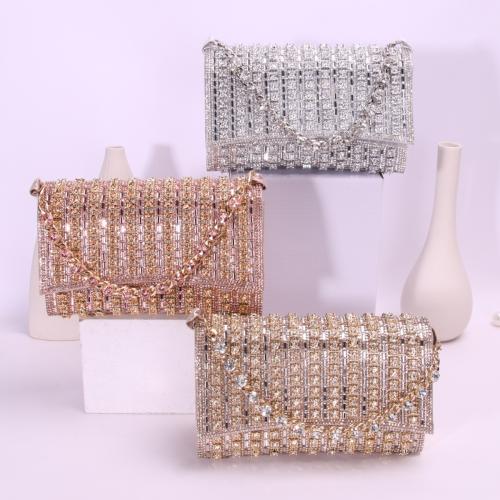 Polyester Box Bag Clutch Bag soft surface & with rhinestone PC