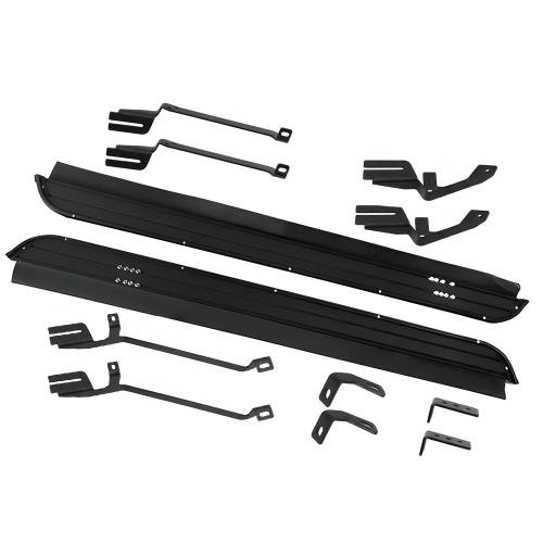 2PCS Side Steps Nerf Bars Running Board For Grand Highlander 2024 2025 Black