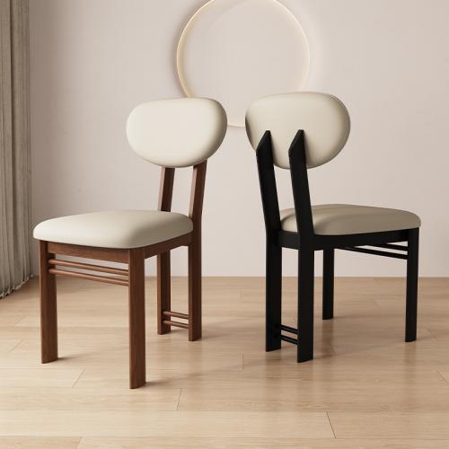 Sponge & Solid Wood & PU Leather & Cotton Linen Casual House Chair PC