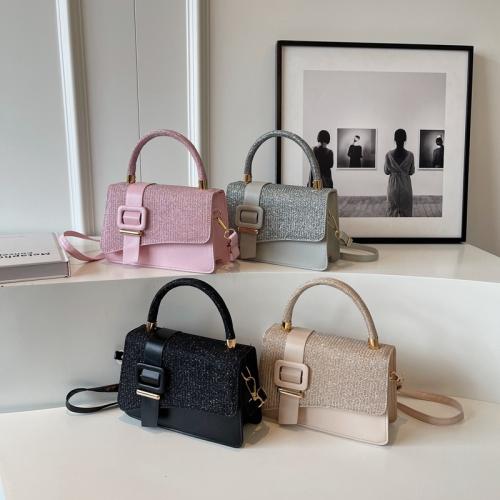 Synthetic Leather Easy Matching Handbag attached with hanging strap PC