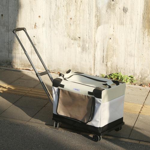 Oxford & Gauze Pet Trolley Case portable & breathable PC
