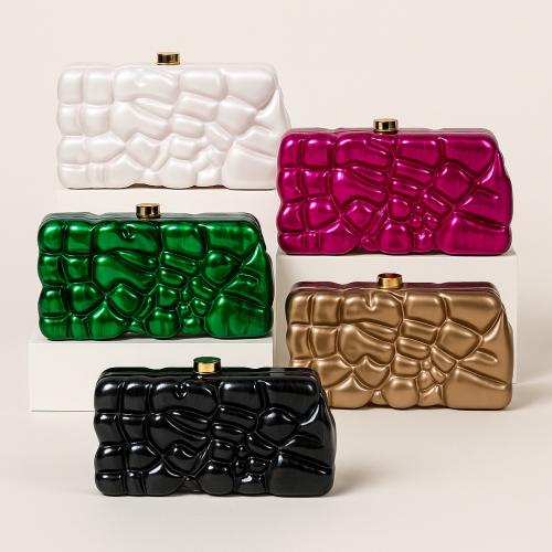 Acrylic hard-surface Clutch Bag attached with hanging strap Solid PC