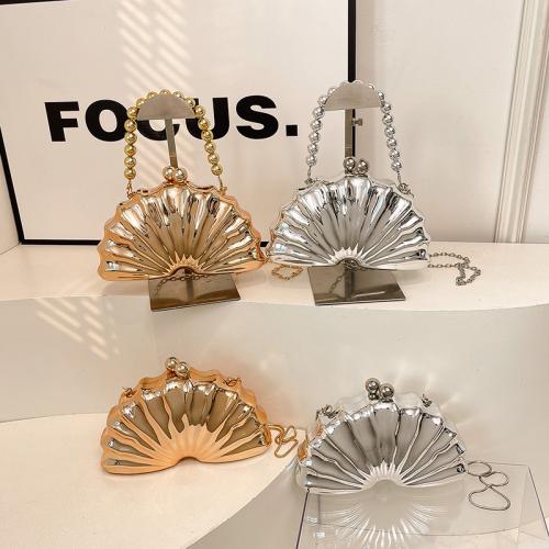 Acrylic hard-surface Clutch Bag attached with hanging strap Solid PC