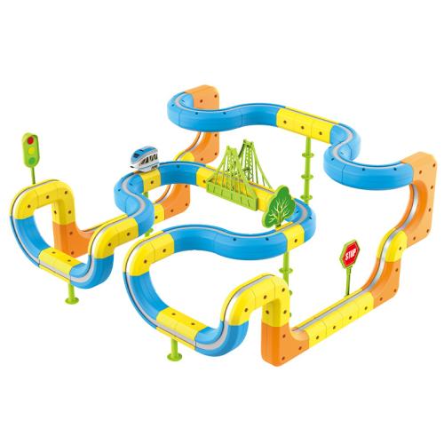 Engineering Plastics DIY Magic Toy Track Cars for children multi-colored Box