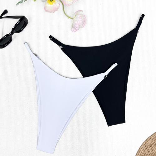 Polyamide & Chemical Fiber Bikini Bottom & two piece white and black Set