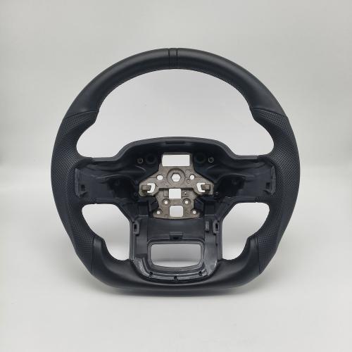 Black 3D Ring Sports Steering Wheel for 2021+ Ford F150 XL XLT LIMITED