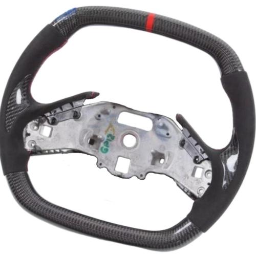 Real Carbon Fiber HEATED Alcantara Steering Wheel Fits For Corvette C8 2020+