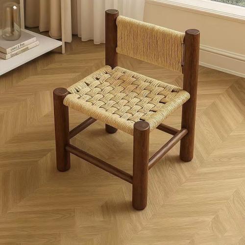 Solid Wood Casual House Chair durable Rattan PC