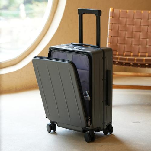 PC-Polycarbonate Suitcase Aluminium & Polyester PC